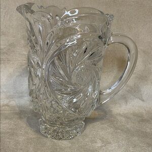 Elegant Water Pitcher Royal Pinwheel by Avitra - Discontinued Piece - EXC. Cond.